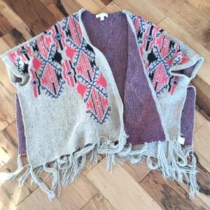 Francesca's poncho/cardigan one size